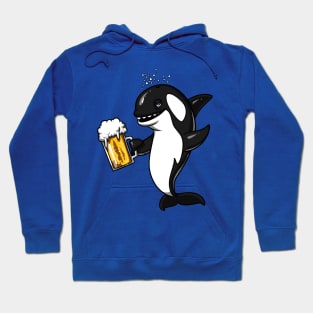 Orca Whale Beer Party Hoodie